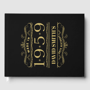 Personalized 1959 60th Birthday Guest Book
