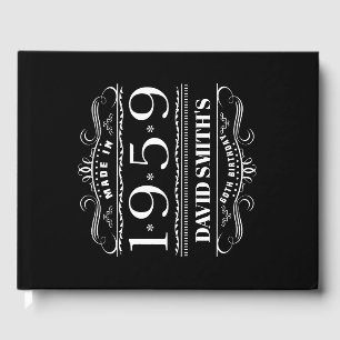 Personalized 1959 Birthday For Men Guest Book