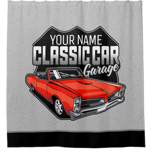 Personalized 1966 Convertible Classic Car Garage (Front)