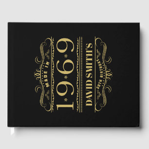 Personalized 1969 50th Birthday Guest Book