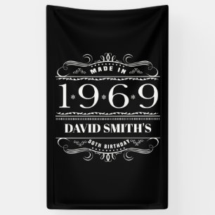 Personalized 1969 Birthday For Men Banner