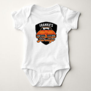 Personalized 1969 Ram Air 400 Muscle Car Garage Baby Bodysuit