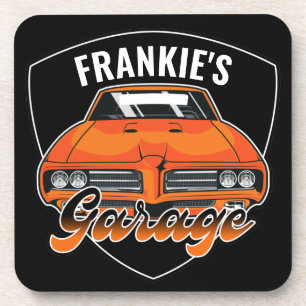 Personalized 1969 Ram Air 400 Muscle Car Garage Coaster