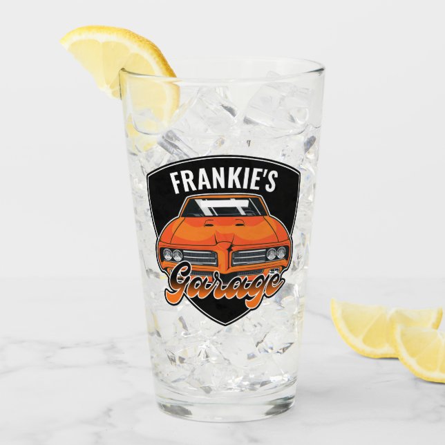 Personalized 1969 Ram Air 400 Muscle Car Garage  Glass (Front Ice)