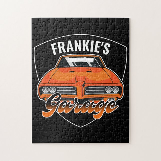 Personalized 1969 Ram Air 400 Muscle Car Garage  Jigsaw Puzzle (Vertical)