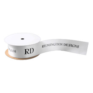 Personalized 1.5" Classic White ribbon Satin Ribbon