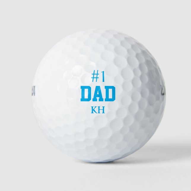 Personalized # 1 Dad Golf Balls (Front)