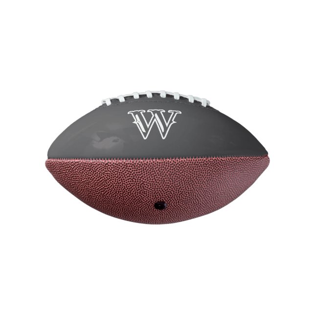 Personalized 1 Panel Football with Monogram Design (Rotated 270)