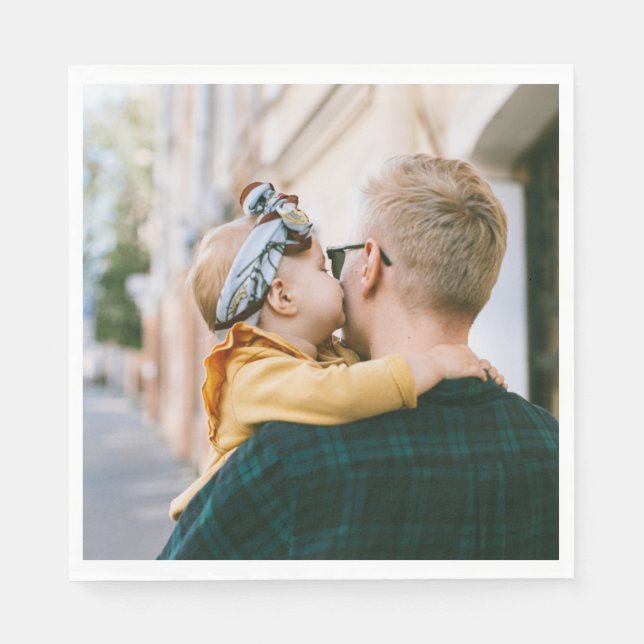 Personalized 1 Photo Paper Napkin (Front)