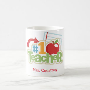 Personalized #1 Teacher Mug