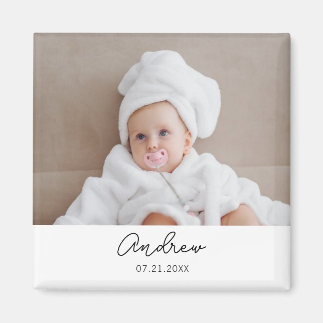 Personalized 1st 2nd 3rd 10th Birthday Party Favou Magnet (Front)