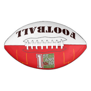 Personalized 1st and 10 Football