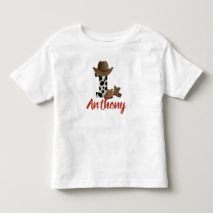 Personalized 1st Birthday Cowboy Toddler T-shirt