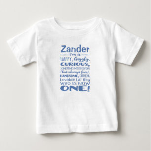 Personalized 1st Birthday One-Year-Old Shirt