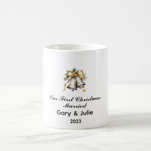 Personalized 1st Christmas Married Keepsake Coffee Mug
