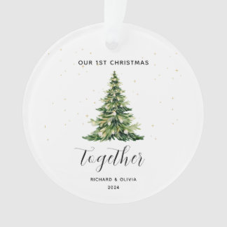 Personalized 1st Christmas Together Couple Gift  Ornament