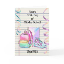Personalized 1st Day of Middle School 