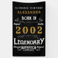 Personalized 2002 21st Birthday Add Name Legendary