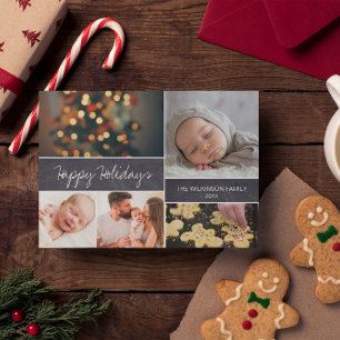 Personalized 2018 Happy Holidays Photo Christmas Holiday Postcard