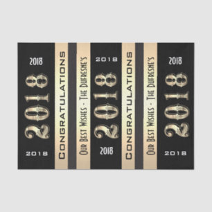 Personalized 2018 w/Your Family Name Graduation Tissue Paper