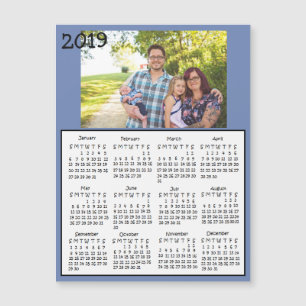 Personalized 2019 Family Photo Magnet Calendars