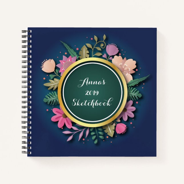 Personalized 2019 Sketchbook Notebook (Front)