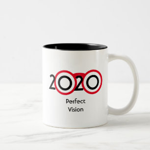 Personalized 2020 Perfect Vision Custom Scripture Two-Tone Coffee Mug