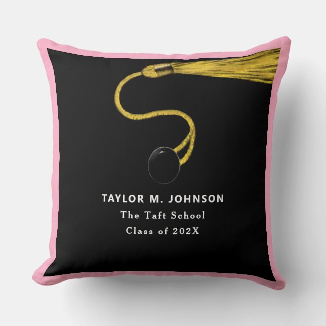 Personalized 2021 Graduation Keepsake Throw Pillow (Front)