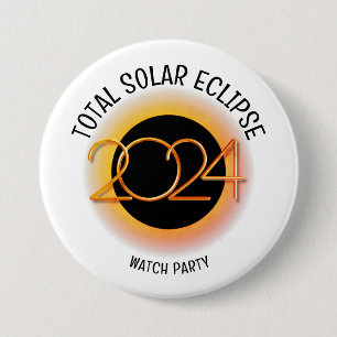 Personalized 2024 TOTAL SOLAR ECLIPSE 3 Inch Round Button