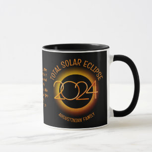 Personalized 2024 TOTAL SOLAR ECLIPSE Family Mug