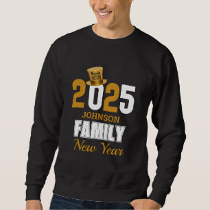 Personalized 2025 Family Name Happy New Year Sweatshirt