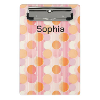 Personalized 2025 Planner with Soft Pastel Colours Mini Clipboard