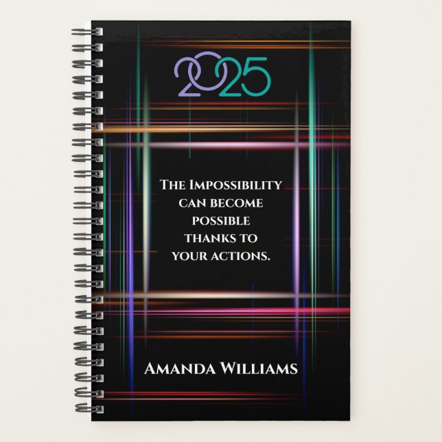 Personalized 2025 year planner (Front)