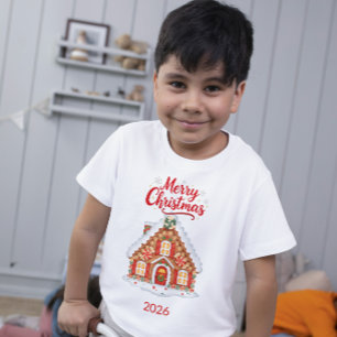 Personalized 2026 Christmas House Toddler T-Shirt
