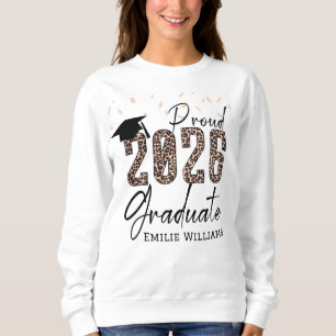 Personalized 2026 graduation gift for bright sweatshirt