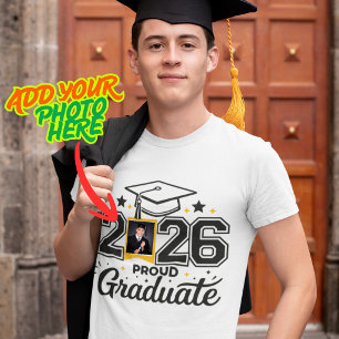 Personalized 2026 Proud Graduate Photo Shirt