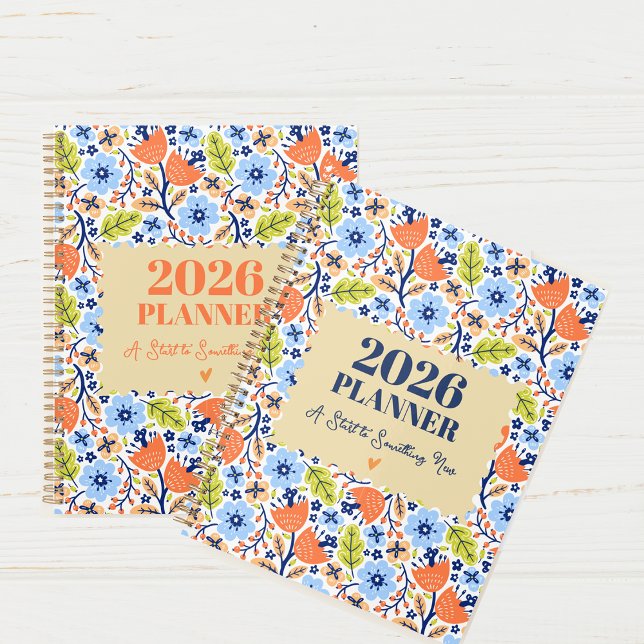 Personalized 2026 Vintage Yearly & Monthly Floral Planner (Personalized 2026 Vintage Yearly & Monthly Floral Planner)