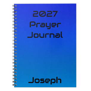 Personalized 2027 Prayer Journal Notebook