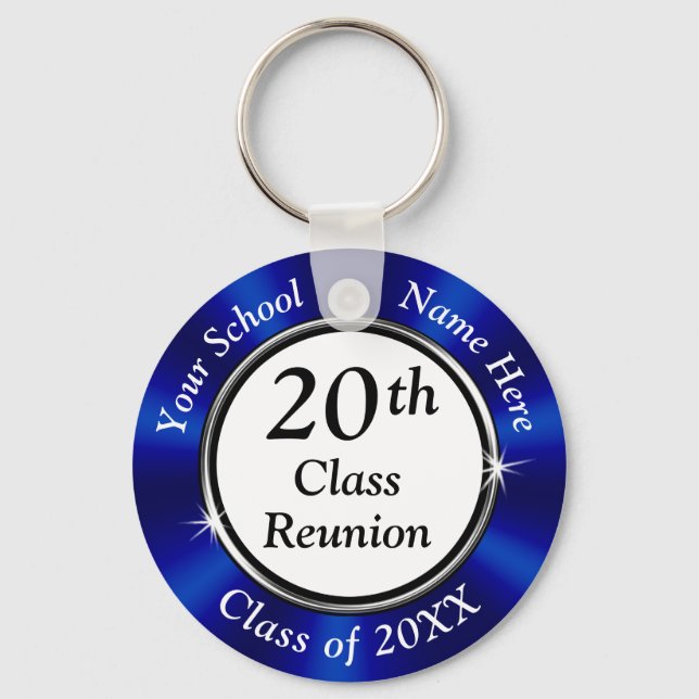 Personalized 20 Year Class Reunion Ideas, Reunion Keychain (Front)