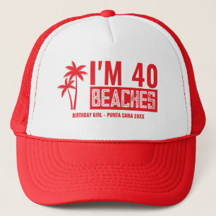 Personalized 20th 30th 40th 50th Birthday Squad Trucker Hat