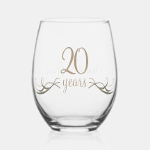 Personalized 20th Anniversary Keepsake Custom Gift