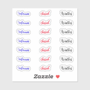 (Personalized 21 Tags) Create Your Own Script Name