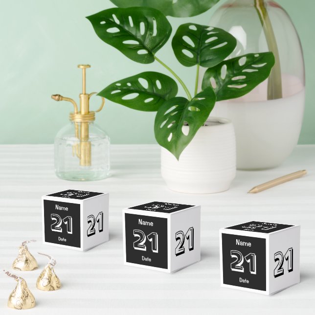 Personalized 21st Birthday Favour Box (Multiple)