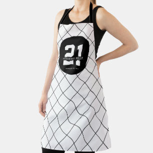 Personalized 21st Birthday Modern and Elegant   Apron