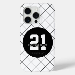 Personalized 21st Birthday Modern and Elegant   iPhone 15 Pro Case