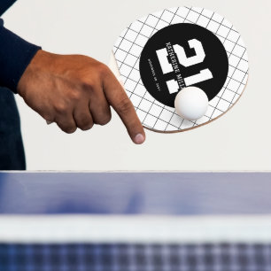 Personalized 21st Birthday Modern and Elegant Ping Pong Paddle