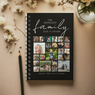 Personalized 24 Photo Collage Family Planner