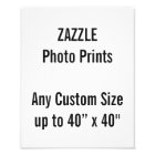 Personalized 24x30 cm Photo Print, or custom size