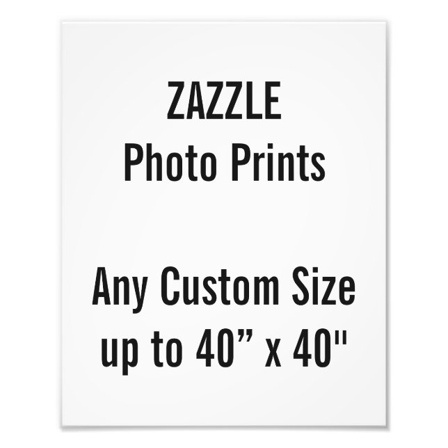 Personalized 24x30 cm Photo Print, or custom size Print (Front)