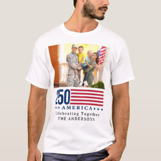 Personalized 250 America Family Reunion Patriotic  T-Shirt